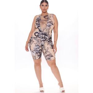 Fashion Nova Women’s Plus Size One Pice Body Con Romper Size 2X